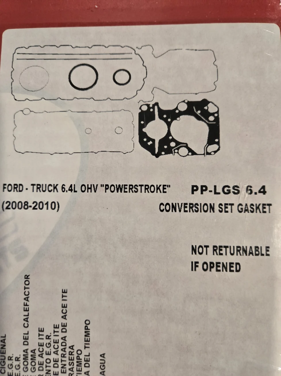 6.4 Powerstroke Lower Gasket Set (PP-LGS 6.4)