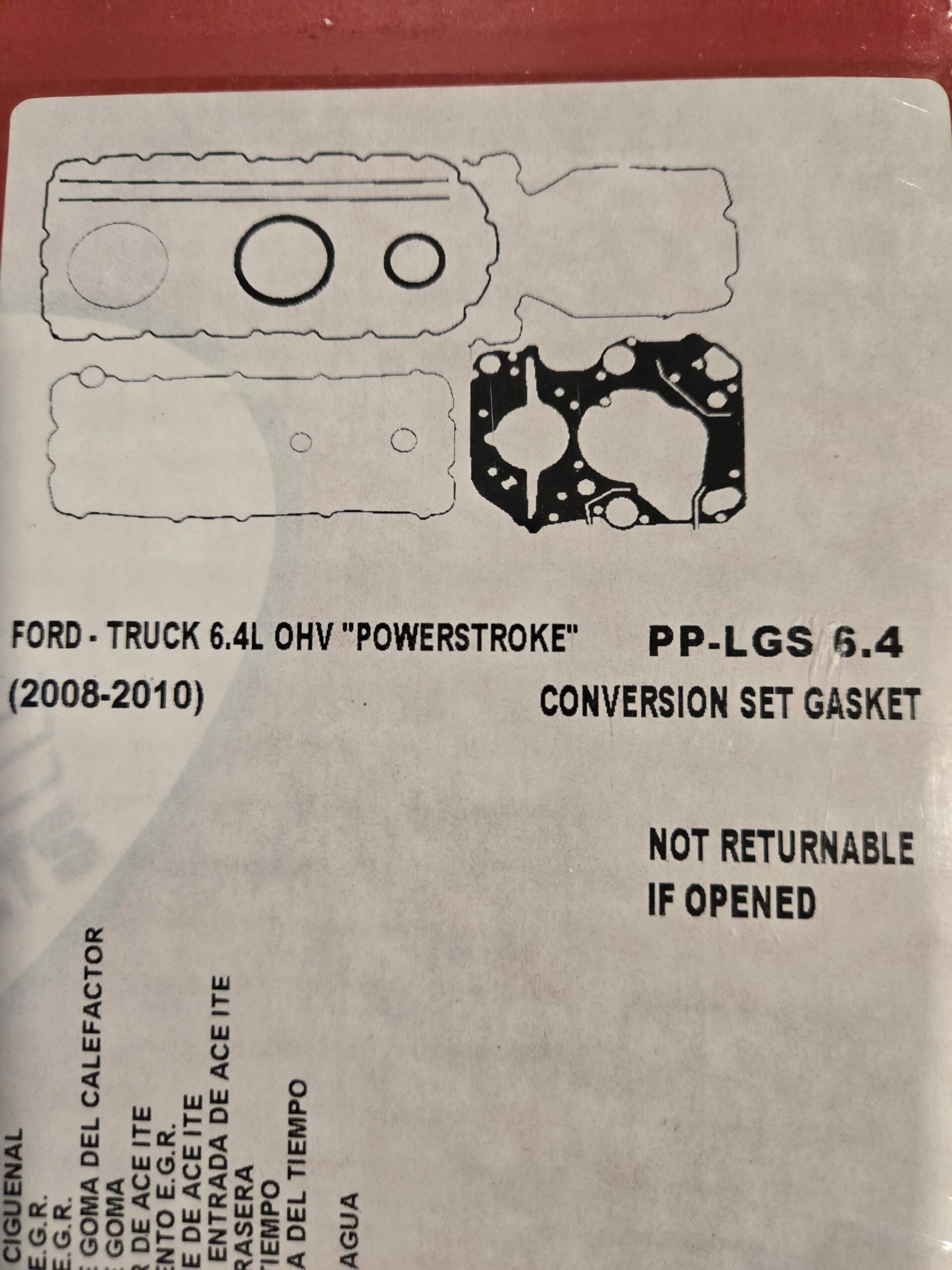 6.4 Powerstroke Lower Gasket Set (PP-LGS 6.4)