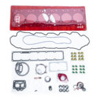 "High-quality head gaskets and cylinder heads displayed alongside performance engine products, turbo upgrades, and diesel engine rebuild kits, including top-notch Powerstroke parts for enhanced engine performance."