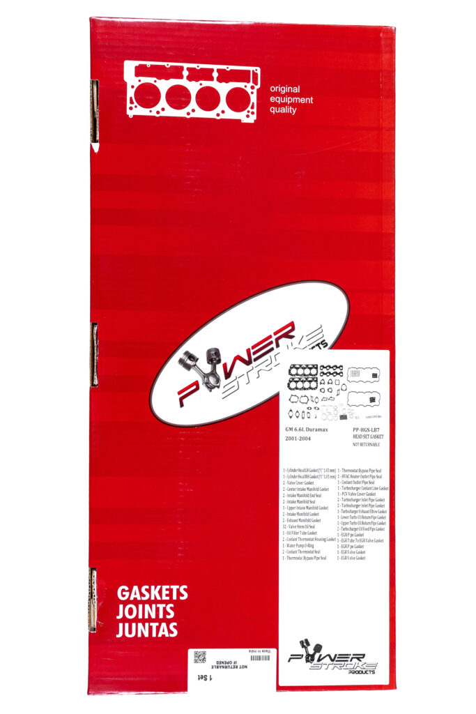 "High-quality head gaskets and cylinder heads for performance engine products, featuring turbo upgrades and diesel engine rebuild kits, including Powerstroke Parts - _Z9A6014-Kit."