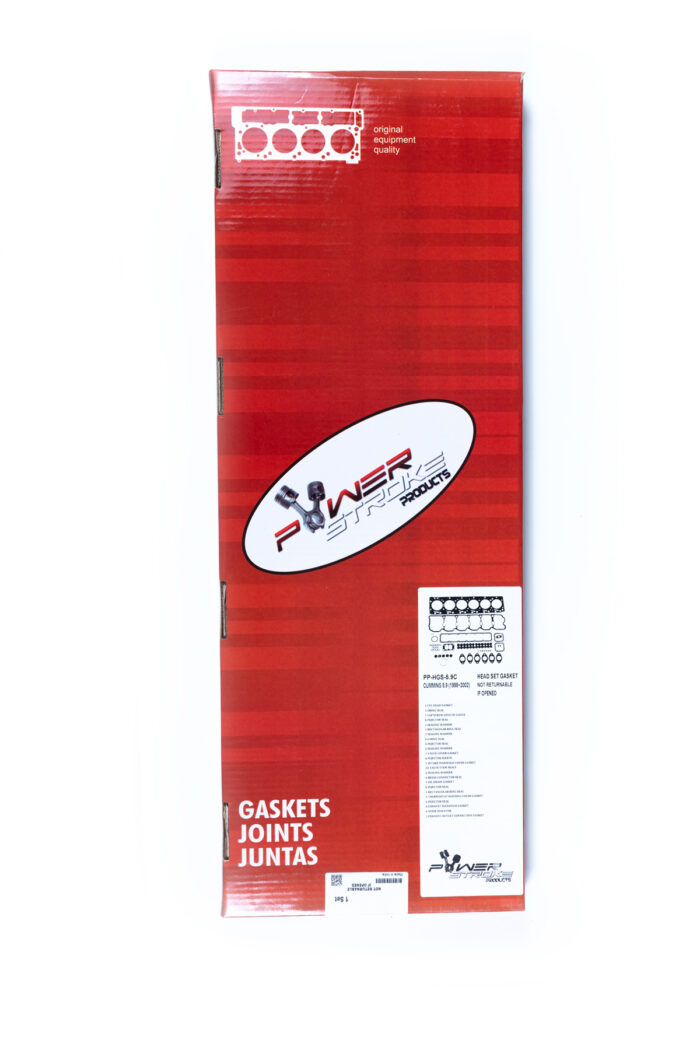 "High-quality head gaskets and cylinder heads for performance engine products, featuring turbo upgrades and diesel engine rebuild kits, including Powerstroke parts, showcased in the image titled '_Z9A6057-Kit'."