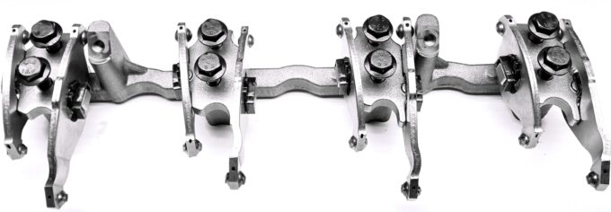 "6.4 Rocker website showcasing high-quality performance engine products, including head gaskets, cylinder heads, turbo upgrades, and diesel engine rebuild kits for Powerstroke parts."