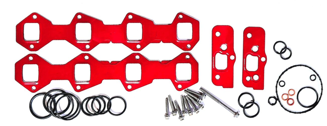 Alt text: "High-performance 20-24 Ford add-on featuring head gaskets and cylinder heads, ideal for turbo upgrades and diesel engine rebuild kits, perfect for enhancing Powerstroke parts in your performance engine products."